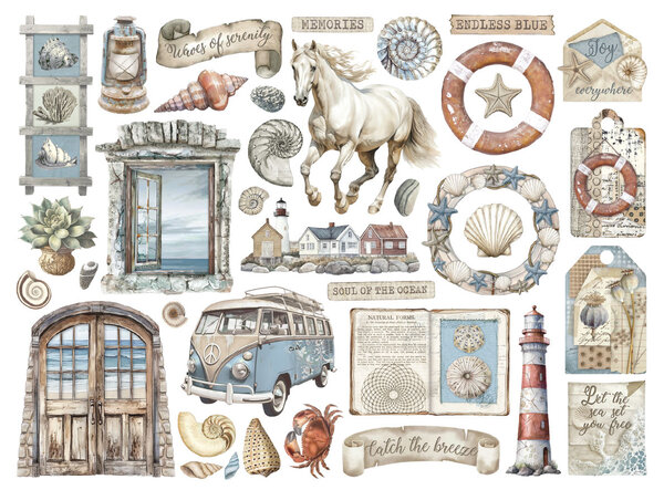 Stamperia Silent Sea Die Cuts (37pcs) (DFLDC115)