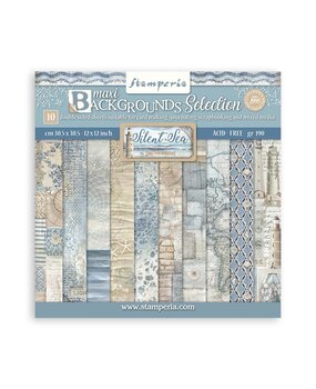 Stamperia Silent Sea Maxi Background Selection 12x12 Inch Paper Pack (SBBL170)