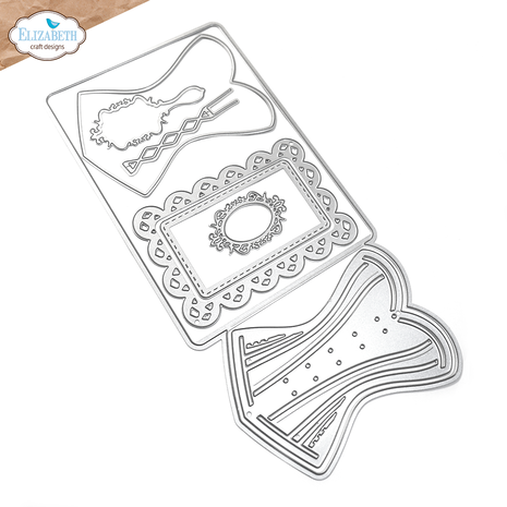 Elizabeth Craft Designs Mr. & Mrs. Dies Laced Up (2240) Elizabeth Craft Designs Mr. & Mrs. Dies Laced Up (2240)