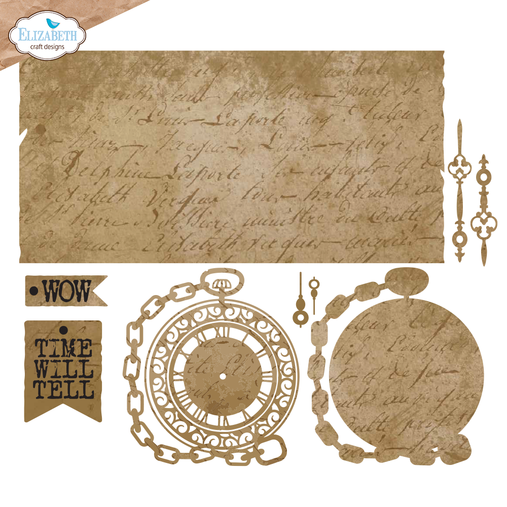 Elizabeth Craft Designs Mr. & Mrs. Dies Gentleman's Timepiece (2239)