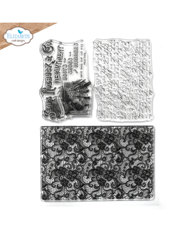 Elizabeth Craft Designs Mr. & Mrs. Stamps Laced Stamp (CS401)