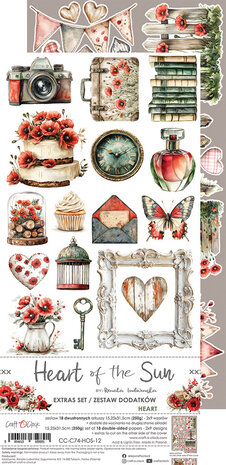 Craft O'Clock Heart of the Sun Extras Set Heart (CC-C74-HOS-12) Craft O'Clock Heart of the Sun Extras Set Heart (CC-C74-HOS-12)