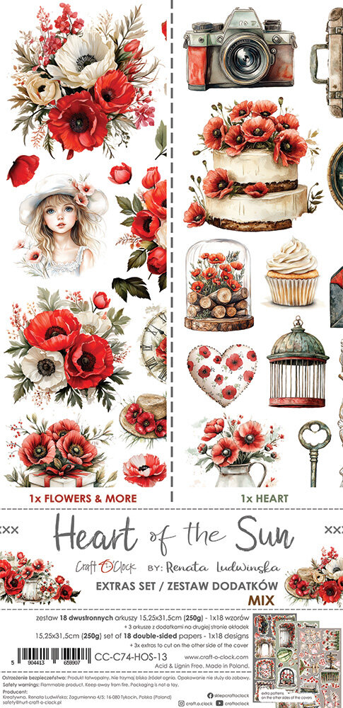 Craft O'Clock Heart of the Sun Extras Set Mix (CC-C74-HOS-13) Craft O'Clock Heart of the Sun Extras Set Mix (CC-C74-HOS-13)