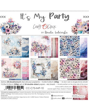 Craft O'Clock It's My Party 6x6 Inch Paper Set (CC-C75-IMP-10)