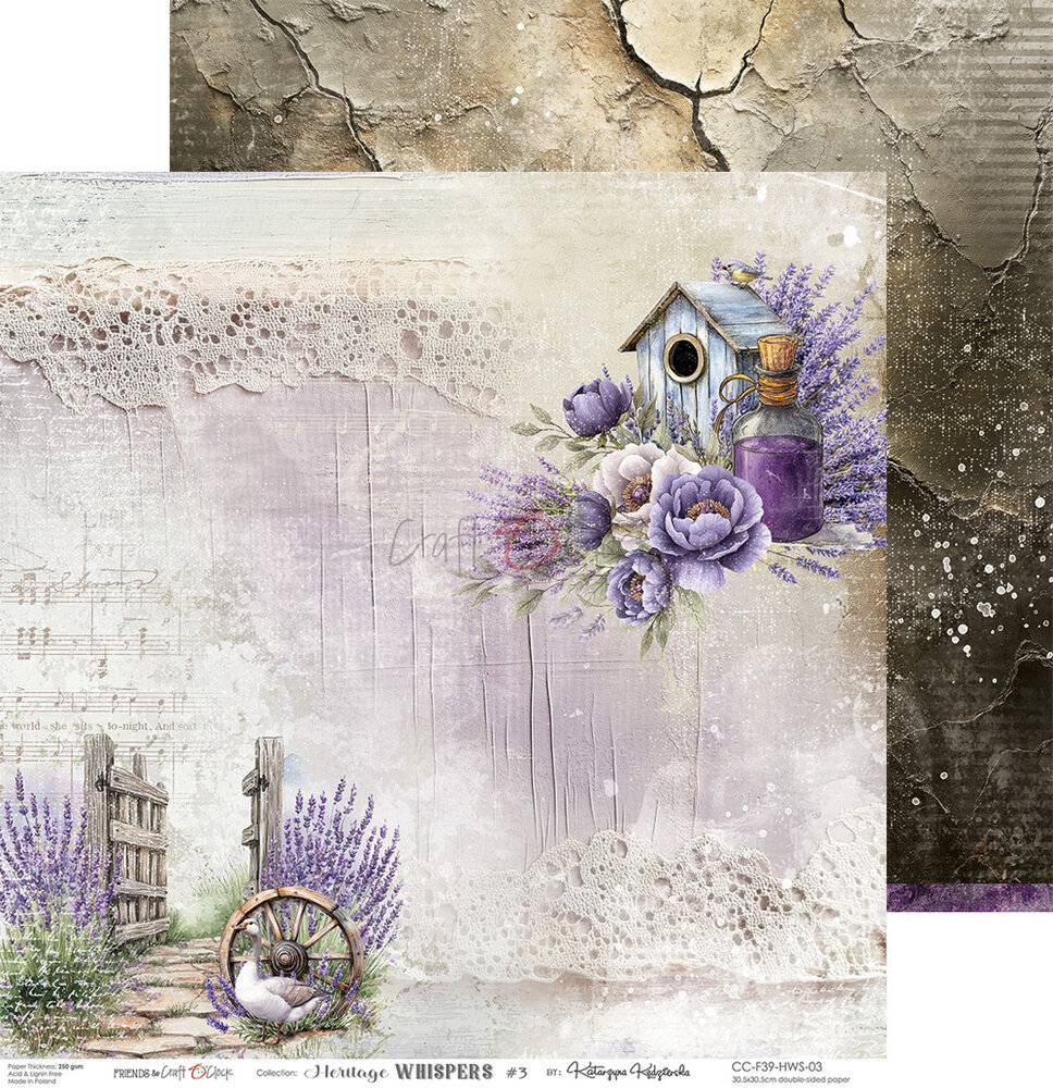 Craft O'Clock Heritage Whispers 12x12 Inch Paper Set (CC-F39-HWS-00) Craft O'Clock Heritage Whispers 12x12 Inch Paper Set (CC-F39-HWS-00)
