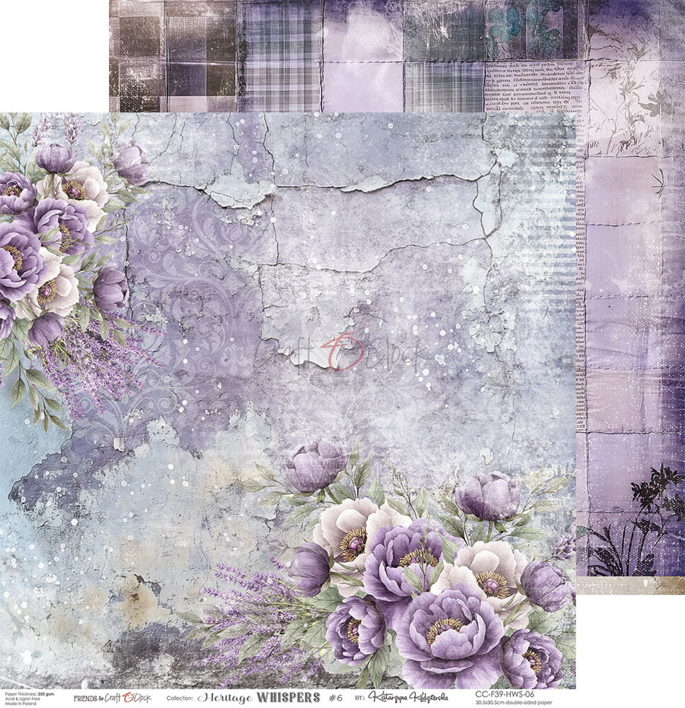 Craft O'Clock Heritage Whispers 12x12 Inch Paper Set (CC-F39-HWS-00) Craft O'Clock Heritage Whispers 12x12 Inch Paper Set (CC-F39-HWS-00)