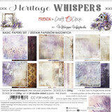 Craft O'Clock Heritage Whispers 8x8 Inch Basic Papers Set (CC-F39-HWS-08)
