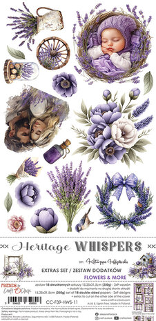 Craft O'Clock Heritage Whispers Extras Set Flowers & More (CC-F39-HWS-11) Craft O'Clock Heritage Whispers Extras Set Flowers & More (CC-F39-HWS-11)