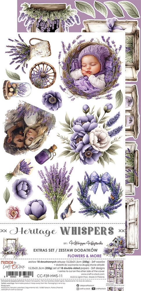 Craft O'Clock Heritage Whispers Extras Set Flowers & More (CC-F39-HWS-11) Craft O'Clock Heritage Whispers Extras Set Flowers & More (CC-F39-HWS-11)