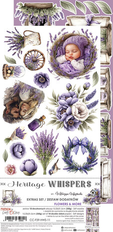 Craft O'Clock Heritage Whispers Extras Set Flowers & More (CC-F39-HWS-11) Craft O'Clock Heritage Whispers Extras Set Flowers & More (CC-F39-HWS-11)