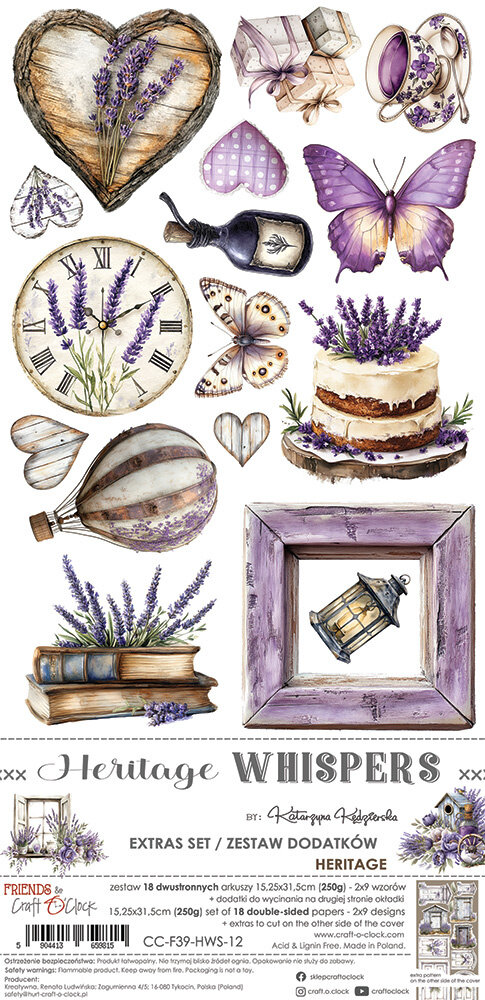Craft O'Clock Heritage Whispers Extras Set Themed (CC-F39-HWS-12) Craft O'Clock Heritage Whispers Extras Set Themed (CC-F39-HWS-12)
