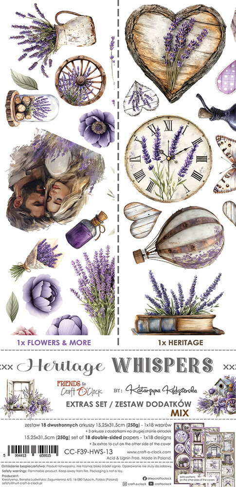 Craft O'Clock Heritage Whispers Extras Set Mix (CC-F39-HWS-13) Craft O'Clock Heritage Whispers Extras Set Mix (CC-F39-HWS-13)