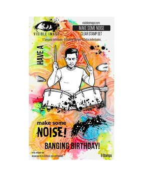 Visible Image Make Some Noise 4x6 Inch Stamp Set (VIS-MSN-01)