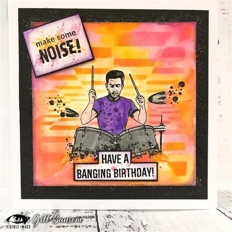 Visible Image Make Some Noise 4x6 Inch Stamp Set (VIS-MSN-01) Visible Image Make Some Noise 4x6 Inch Stamp Set (VIS-MSN-01)