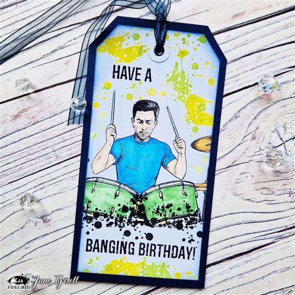 Visible Image Make Some Noise 4x6 Inch Stamp Set (VIS-MSN-01) Visible Image Make Some Noise 4x6 Inch Stamp Set (VIS-MSN-01)