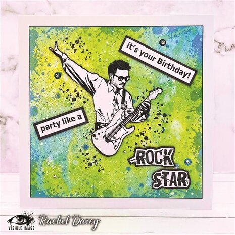 Visible Image Rock Star 4x6 Inch Stamp Set (VIS-ROS-01) Visible Image Rock Star 4x6 Inch Stamp Set (VIS-ROS-01)