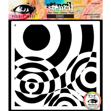 Visible Image Senses 6x6 Inch Stencil (VIS-SEN-02)