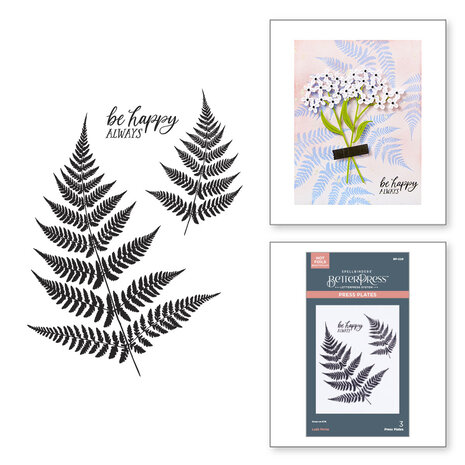 Spellbinders Lush Ferns BetterPress Plate (BP-228) Spellbinders Lush Ferns BetterPress Plate (BP-228)