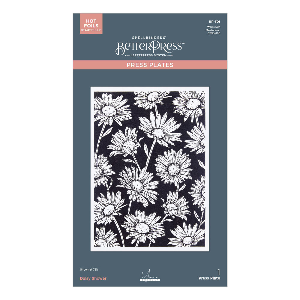 Spellbinders Daisy Shower BetterPress Plate (BP-301)