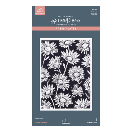 Spellbinders Daisy Shower BetterPress Plate (BP-301)