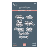 Spellbinders Soaring Sentiments Press Plate & Die Set (BP-303)