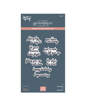 Spellbinders Soaring Sentiments Press Plate & Die Set (BP-303)