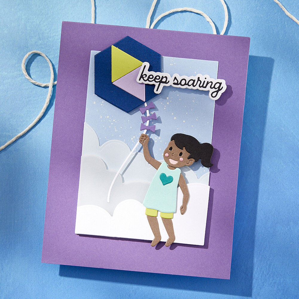 Spellbinders Soaring Sentiments Press Plate & Die Set (BP-303)