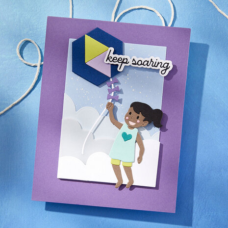 Spellbinders Soaring Sentiments Press Plate & Die Set (BP-303)