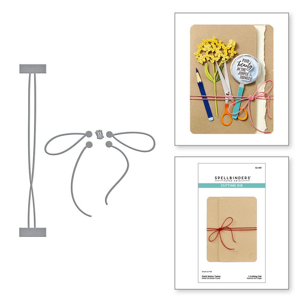 Spellbinders Field Notes Twine Etched Dies (S2-410) Spellbinders Field Notes Twine Etched Dies (S2-410)