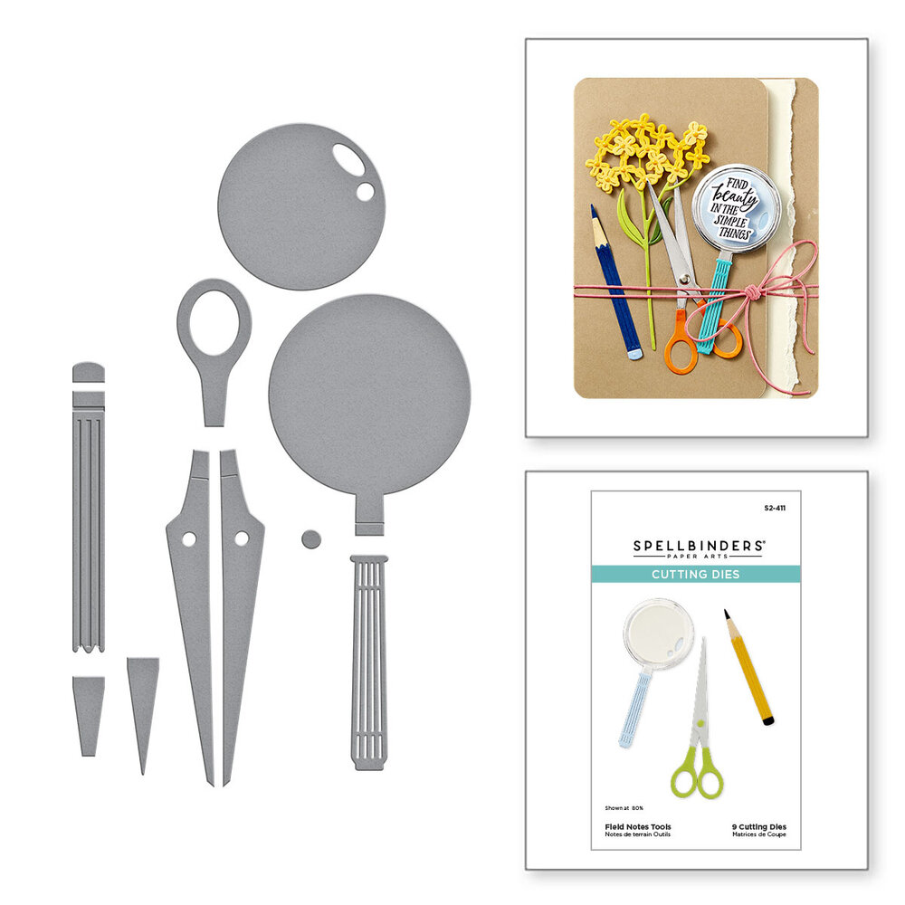 Spellbinders Field Notes Tools Etched Dies (S2-411)