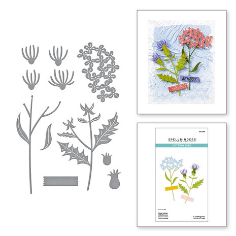 Spellbinders Field Notes Wildflowers Etched Dies (S4-1369)