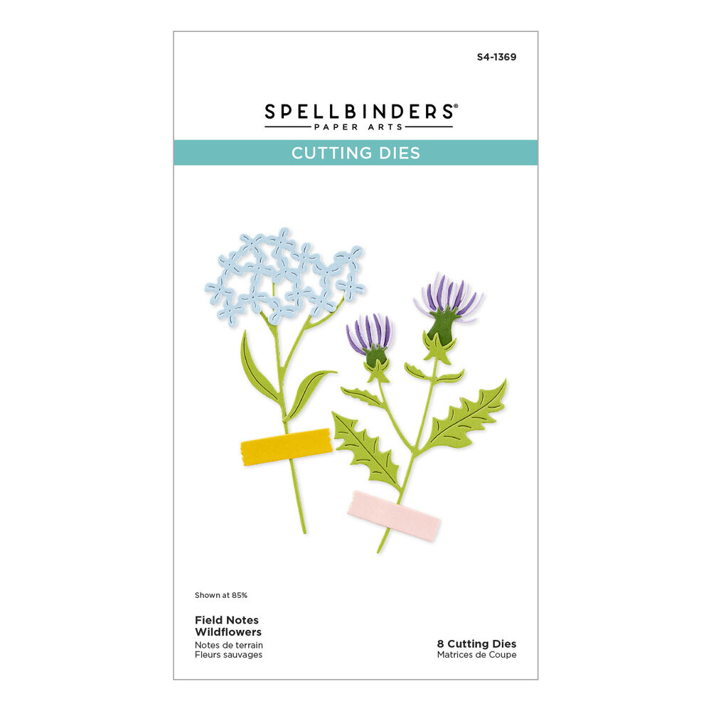 Spellbinders Field Notes Wildflowers Etched Dies (S4-1369)