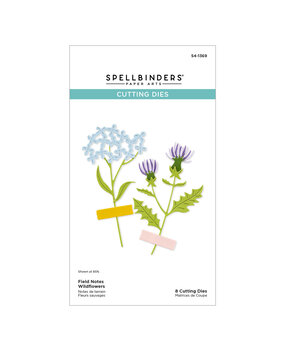 Spellbinders Field Notes Wildflowers Etched Dies (S4-1369)