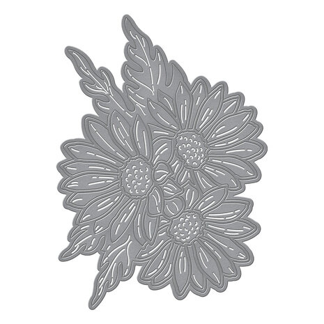 Spellbinders Yana's Daisies Etched Dies (S4-1441)
