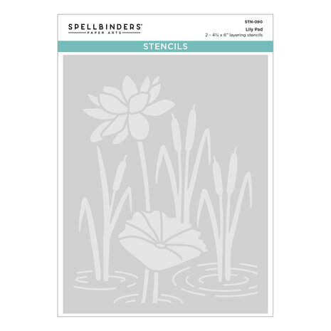Spellbinders Lily Pad Stencil (STN-090 ) Spellbinders Lily Pad Stencil (STN-090 )