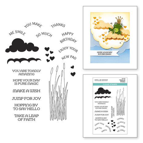 Spellbinders Jump for Joy Sentiments Clear Stamp Set (STP-239) Spellbinders Jump for Joy Sentiments Clear Stamp Set (STP-239)