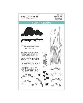 Spellbinders Jump for Joy Sentiments Clear Stamp Set (STP-239)