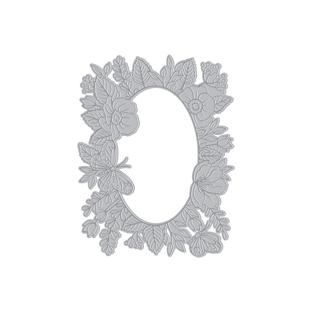 Hero Arts Floral Frame Letterpress + Foil Debossing Plate (HP115)