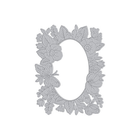 Hero Arts Floral Frame Letterpress + Foil Debossing Plate (HP115)