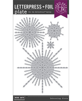 Hero Arts Starburst Letterpress + Foil Debossing Plate (HP116)