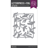 Hero Arts Decorative Floral Letterpress + Foil Debossing Plate (HP117)