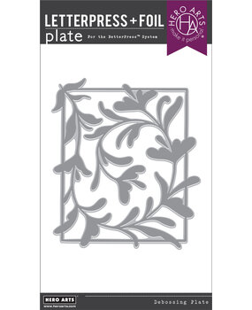 Hero Arts Decorative Floral Letterpress + Foil Debossing Plate (HP117)