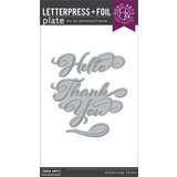 Hero Arts Hello & Thank You BetterPress + Foil Plates (HP118)