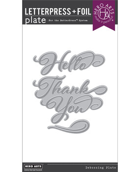 Hero Arts Hello & Thank You BetterPress + Foil Plates (HP118) Hero Arts Hello & Thank You BetterPress + Foil Plates (HP118)
