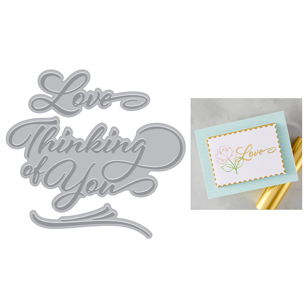 Hero Arts Love & Thinking of You BetterPress + Foil Plates (HP119) Hero Arts Love & Thinking of You BetterPress + Foil Plates (HP119)