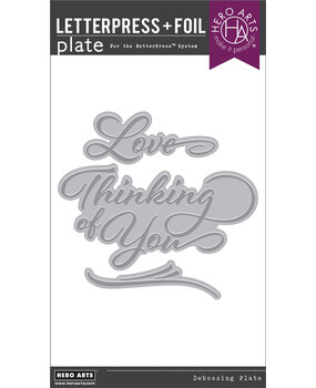 Hero Arts Love & Thinking of You BetterPress + Foil Plates (HP119) Hero Arts Love & Thinking of You BetterPress + Foil Plates (HP119)