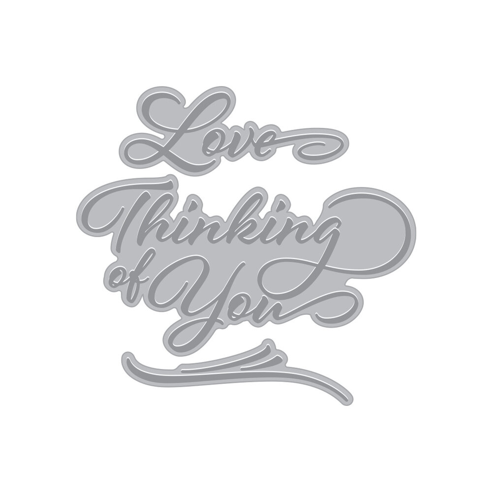 Hero Arts Love & Thinking of You BetterPress + Foil Plates (HP119)