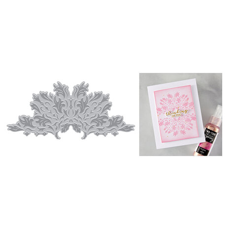 Hero Arts Lavish Flourish Letterpress + Foil Debossing Plate (HP120)