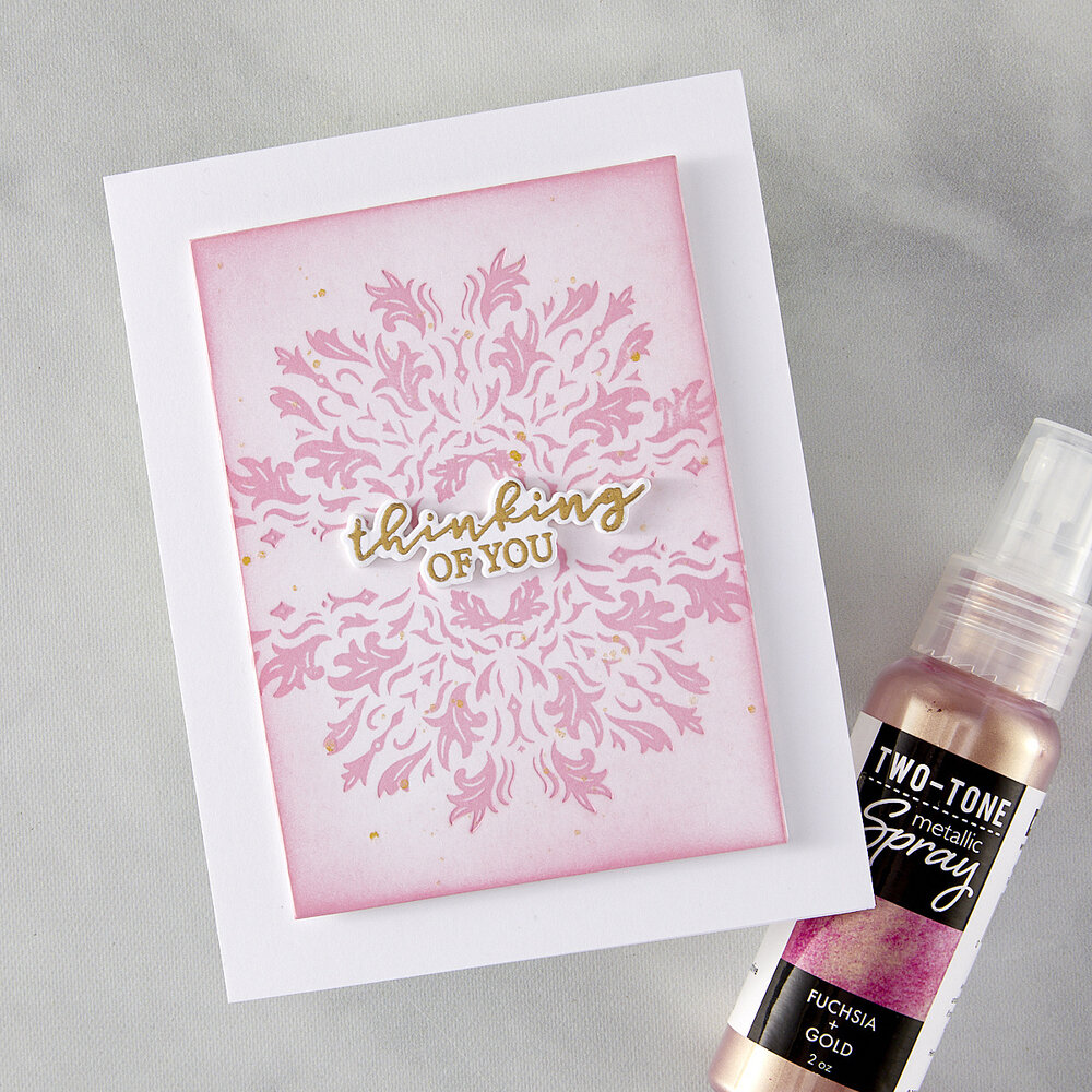 Hero Arts Lavish Flourish Letterpress + Foil Debossing Plate (HP120)