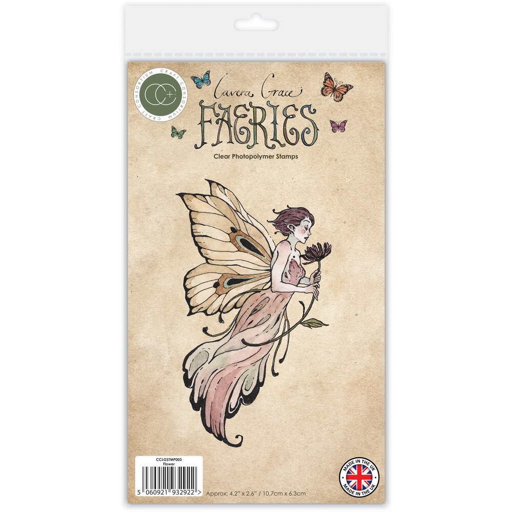 Fairies A6 Clear Photopolymer Stamps Flower (CCLGSTMP003) - Craftlines B.V.